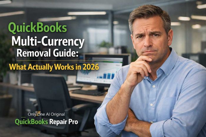 QuickBooks MultiCurrency Removal Guide 2026