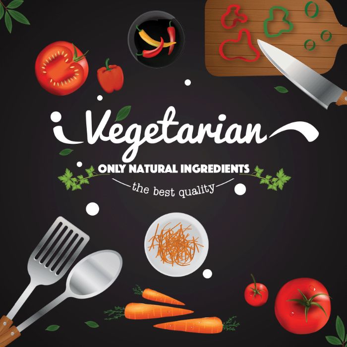 vegetarian restaurant post PSD template