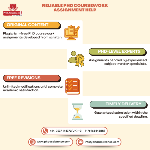 Best PhD Coursework Assignment Help in Ireland
