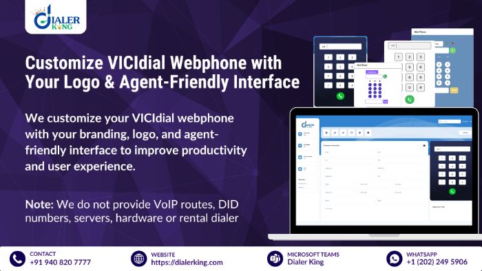 Customize VICIdial Webphone with Your Logo AgentFriendly Interface