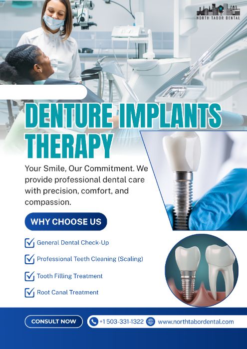How do denture implants work?