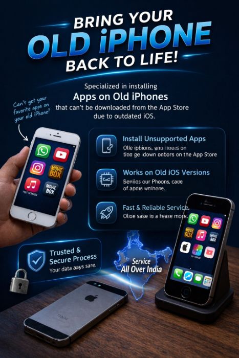 Install apps in old iphones