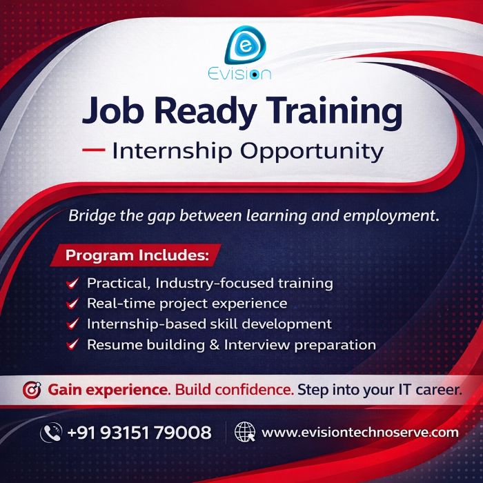 Job Ready Skill Internship Job Program Evision Technoserve