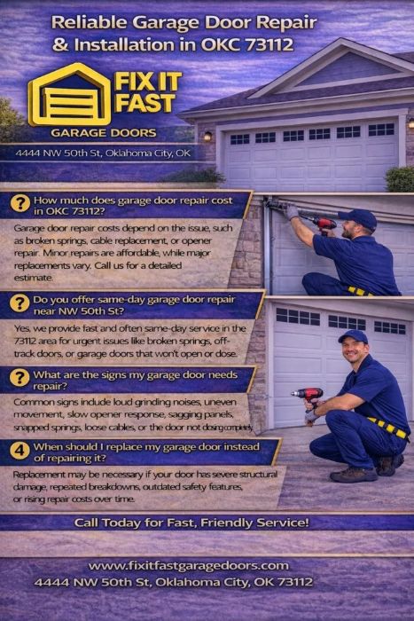 Affordable Garage Door Repair NW 50th OKC Quality Garage Door Service
