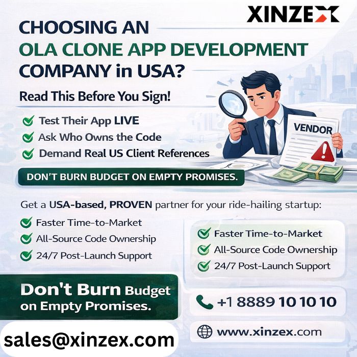 Affordable Ola Clone App Development Services in USA for Startups