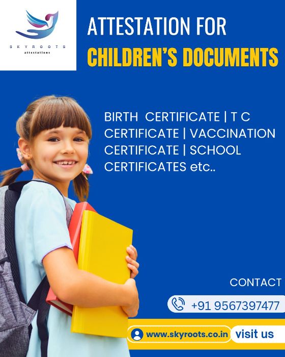 Attestation For Childrens Documents