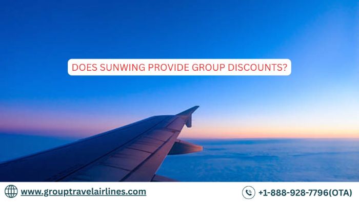 Does Sunwing Provide Group Discounts?