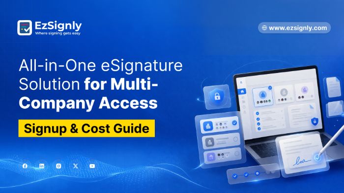 EzSignly Centralized Login for Teams and Businesses