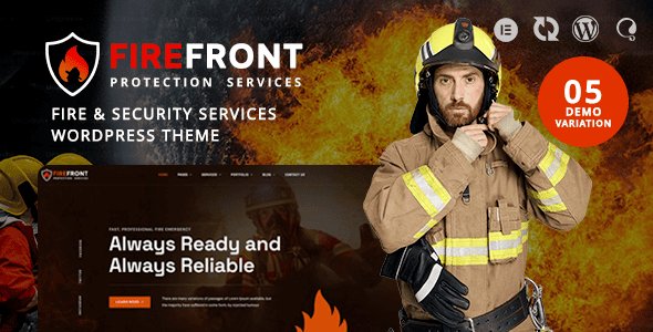 Firefront Fire Security Services WordPress Theme