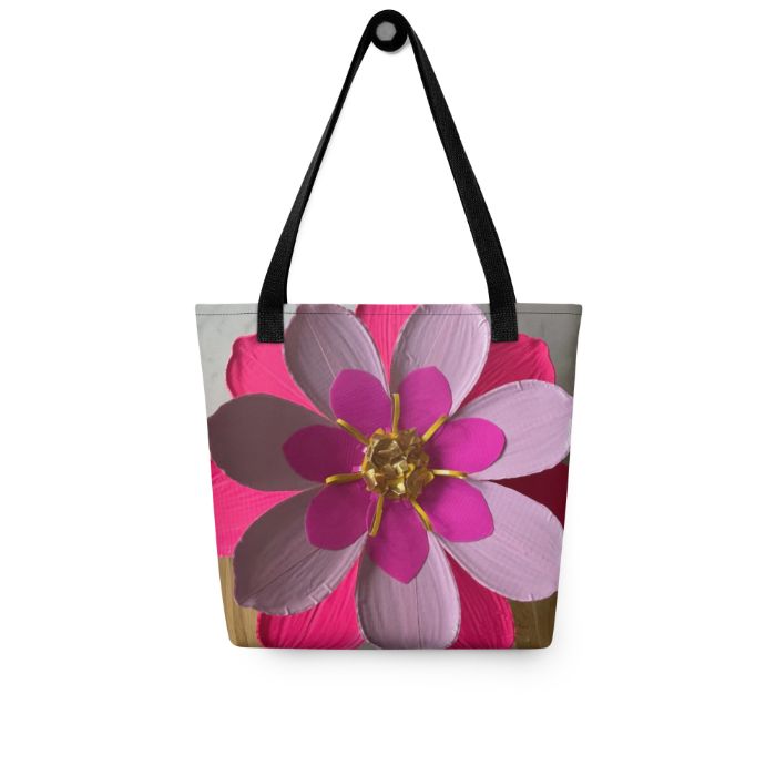 Flower Print Tote Bag