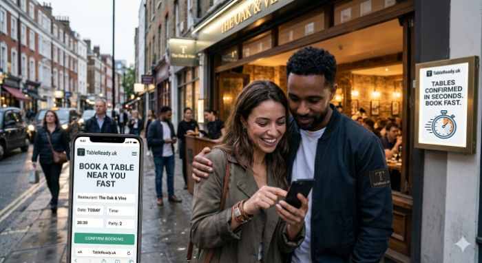 Book a Table Restaurant Near Me Fast at TableReady.uk