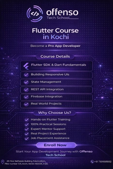 Flutter training course in kochi