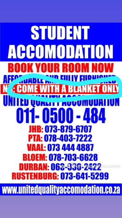 FULLY FURNISHED STUDENT ACCOMMODATION AT LOWEST PRICES