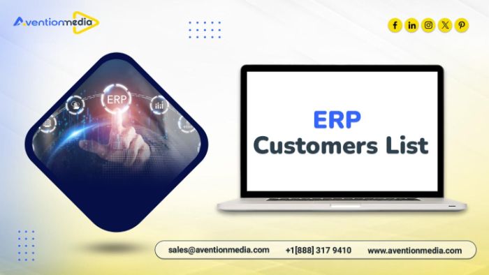Grab an accurate ERP Customers List marketing data for your campaigns