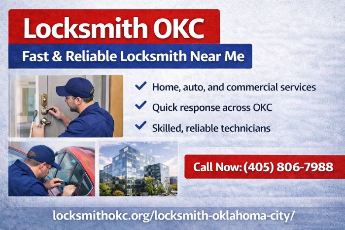 Locksmith OKC Fast Reliable Locksmith Near Me