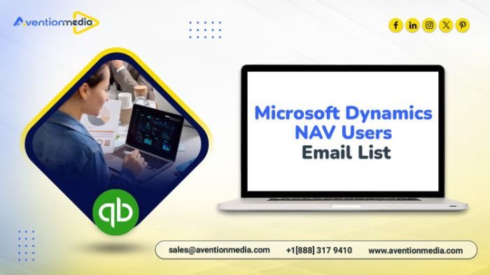 Purchase a specialized Microsoft Dynamics NAV Users Email List contact database
