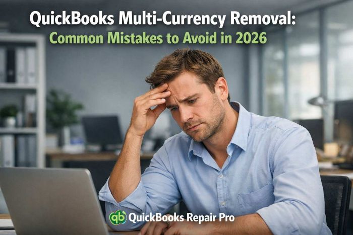 QuickBooks MultiCurrency Removal Mistakes (2026)