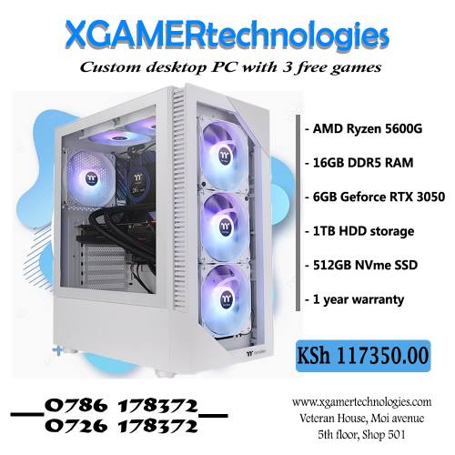 Tailor made Ryzen 5 PC with RTX 4060TI graphics
