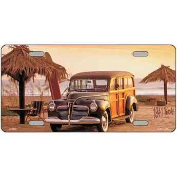 Beach License Plate for Sale Coastal and Tropical Designs