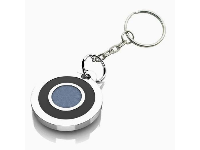 Customized name engraving available on sterling silver keychains