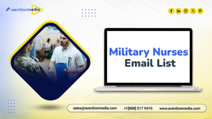 Invest In an industryfocused Military Nurses Email List outreach list