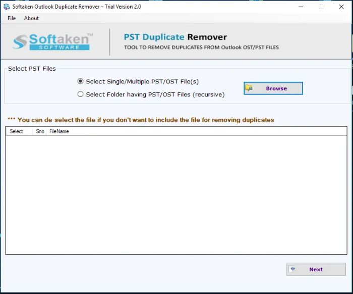 Advanced PST Duplicate Cleaner for Outlook Users