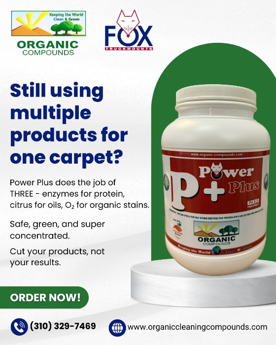 Carpet Cleaning PreSpray for Deep Cleaning Fox Power Plus 7lb Jar