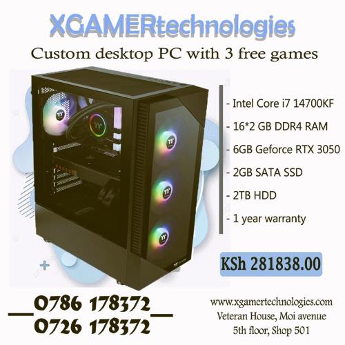Custom produced Core i7 PC with GeForce RTX 3050