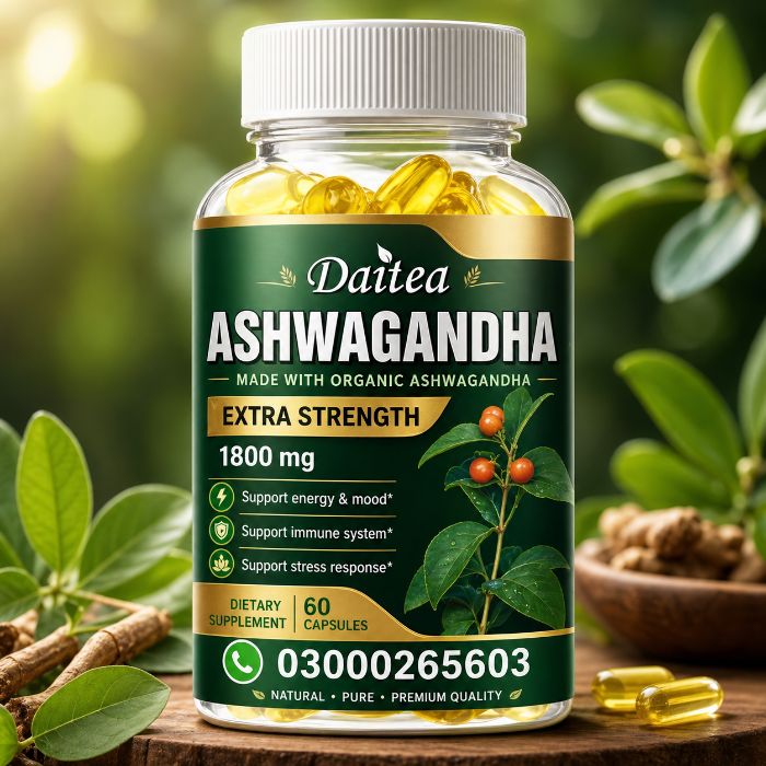 Daitea Ashwagandha Extract Capsules 1800mg in Multan