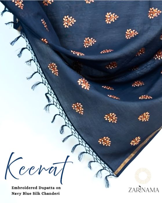 Embroidered Cotton Saree
