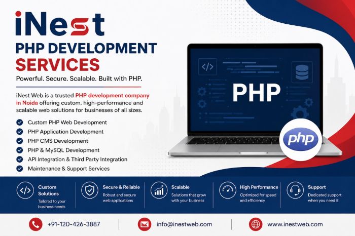 PHP Development Company in Noida Custom PHP Development Services