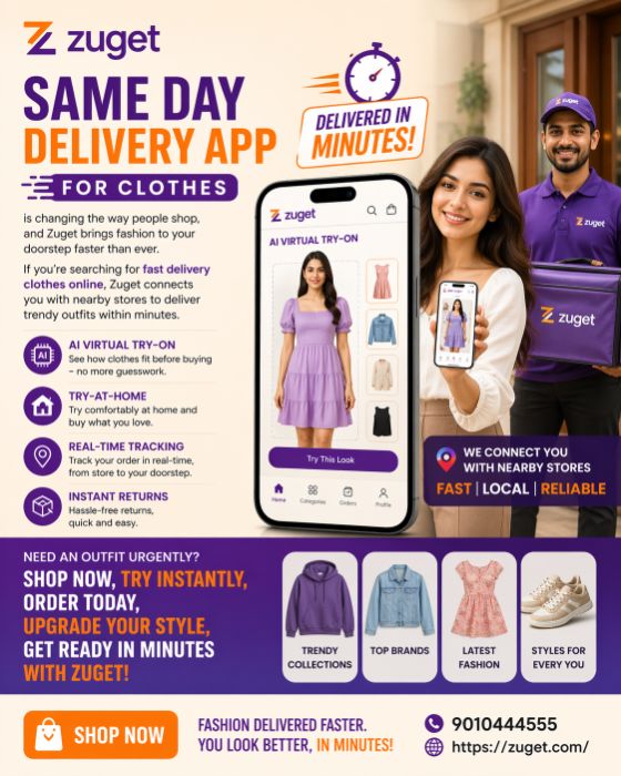 Same day Delivery App for Clothes