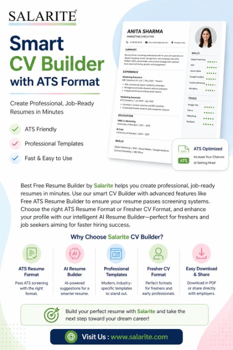 Smart CV Builder with ATS Format