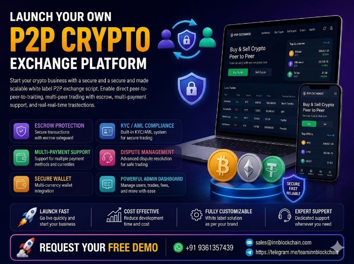 Launch Your Own P2P Crypto Exchange Platform