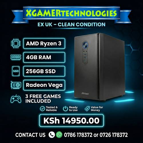Refreshed AMD Ryzen 3, 4GB RAM Computer desktop