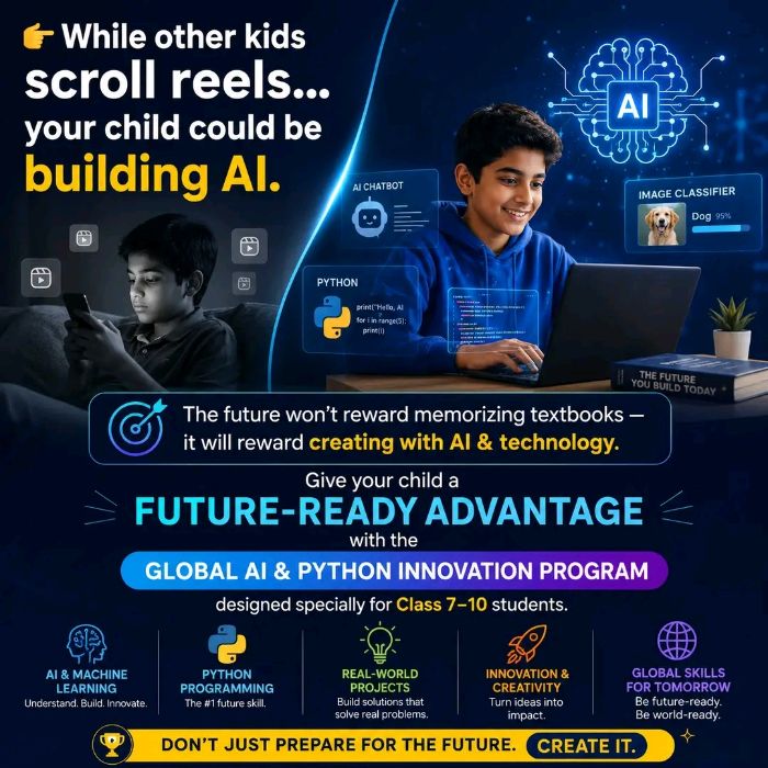 AI Python Innovation Program for Class 710 Students Learn Future Tech Skills Early