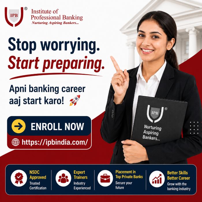 Best Job Oriented Banking Training Institute in Mohali IPB India