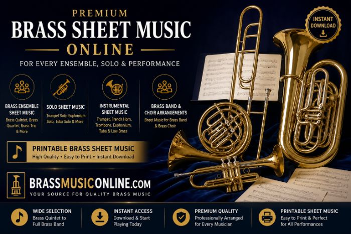 Brass Ensemble Sheet Music Brass Quintet, Quartet Band Music Online