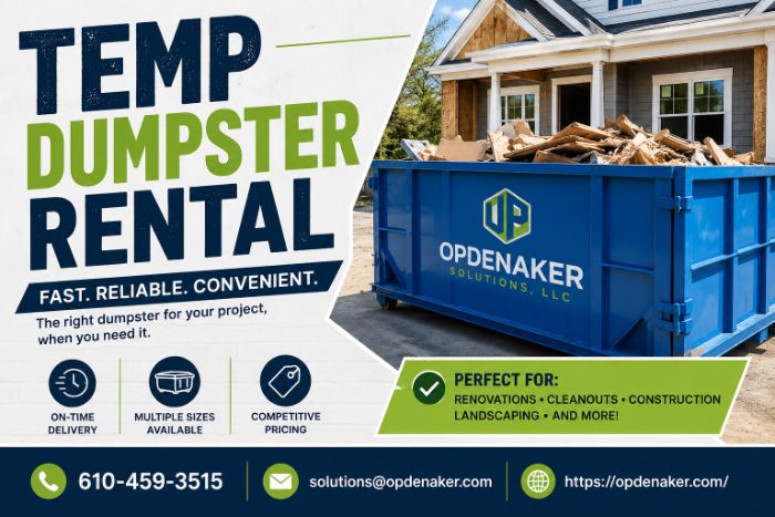 BudgetFriendly Temp Dumpster Rental Services for ShortTerm Waste Removal