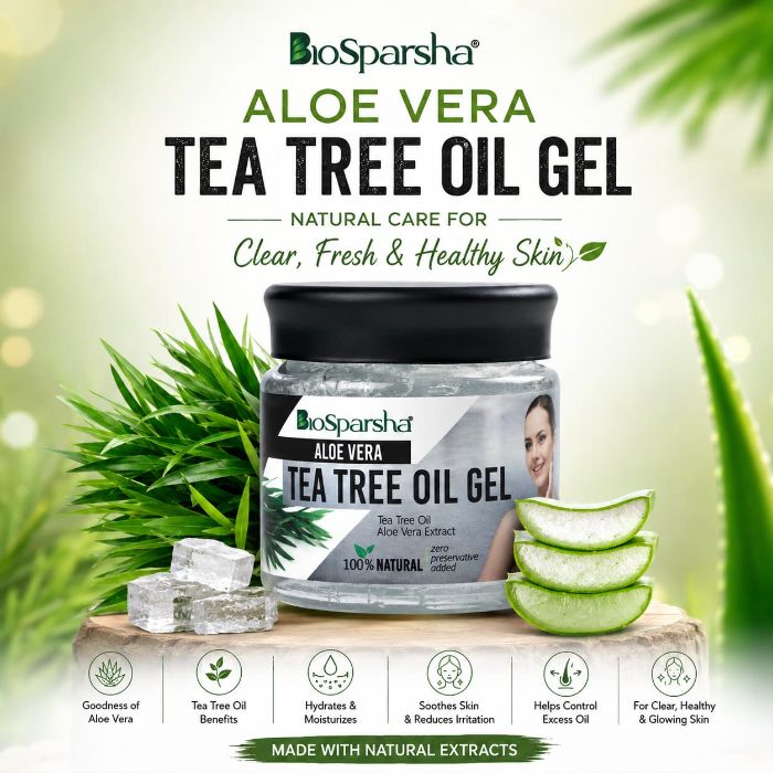 Buy Aloe Vera Tea Tree Oil Gel for Healthy Glowing Skin