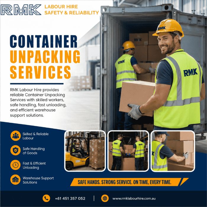 Container Unpacking Services in Melbourne