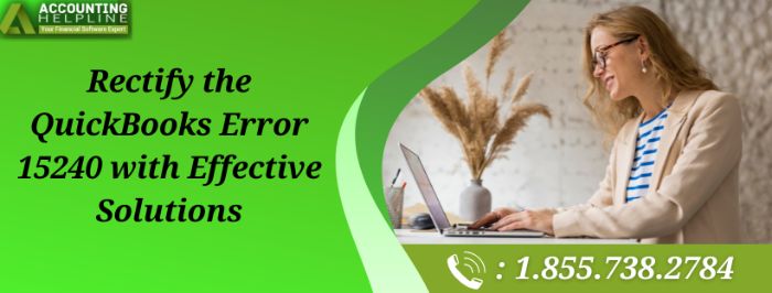 Effective Solutions to Eliminate QuickBooks Error 15240