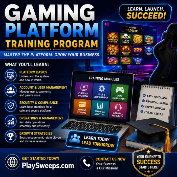 Gaming Platform Training Program Learn Grow Fast