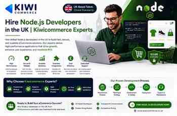 Hire Node.js Developers in the UK Kiwicommerce Experts