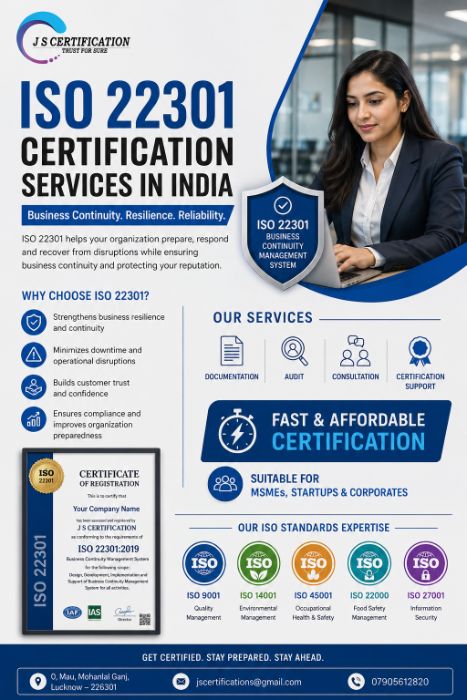ISO 22301 Certification Services in India