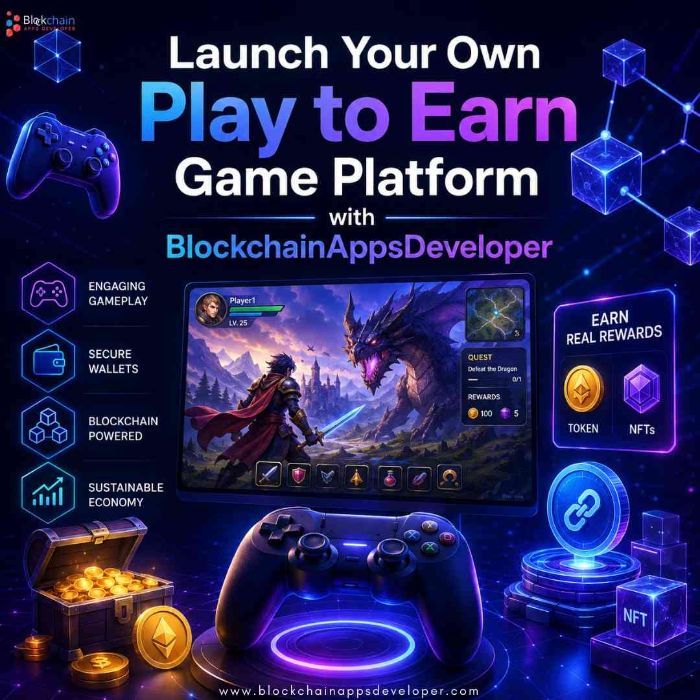 Launch Your Own Play to Earn Game Platform with BlockchainAppsDeveloper