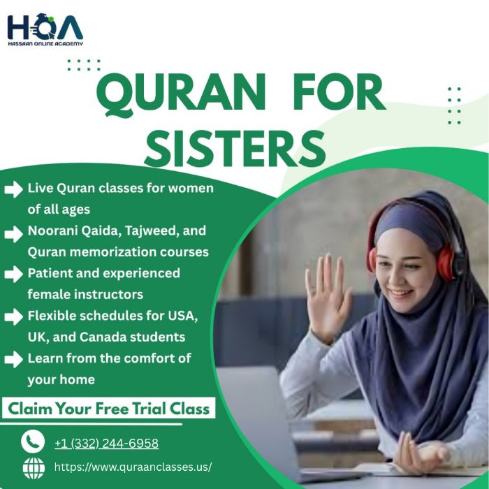 Online Quran Classes for Females in USA Canada