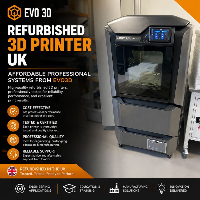 Refurbished 3D Printer UK Affordable Professional Systems from Evo3D
