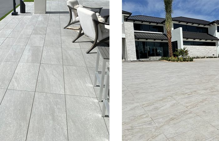 Sandblasted stone