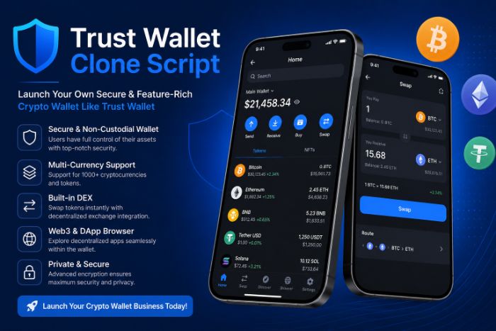 Trust Wallet Clone Script: A Powerful Solution for Crypto Wallet Startups